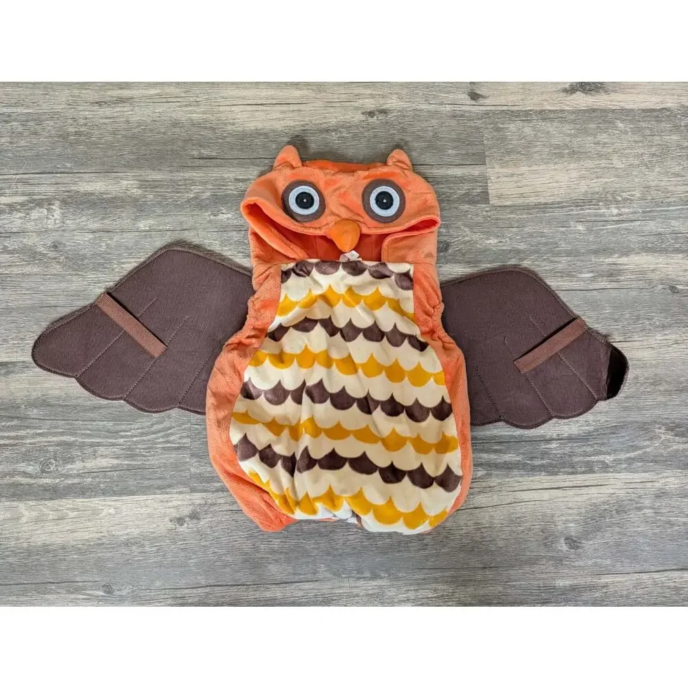 Spirit Halloween Baby Owl Hooded Halloween Costume Size 0-9 Month